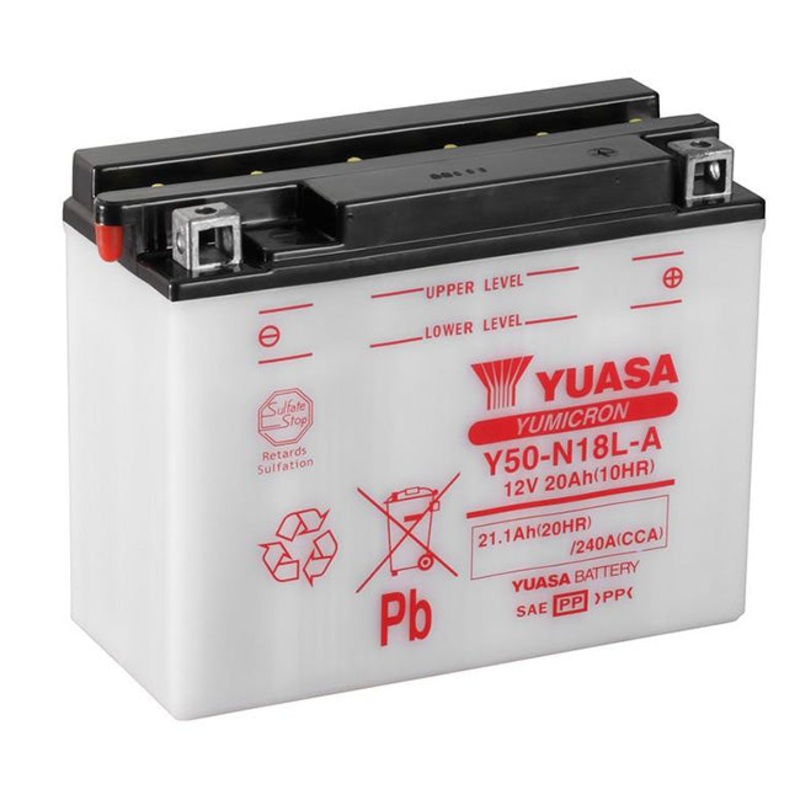 Y50-N18L-A DG Battery with 1.4ltr acid pack Yuasa (Y50N18LAPK)