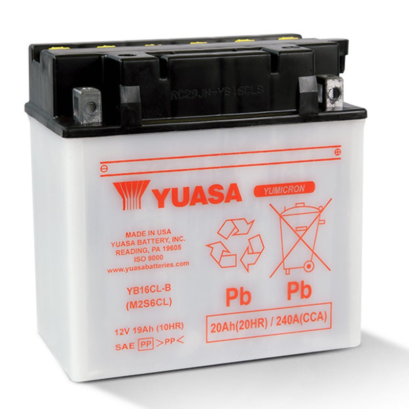 YB16CL-B  DG Battery with 1.2ltr acid pack Yuasa (YB16CLBPK)
