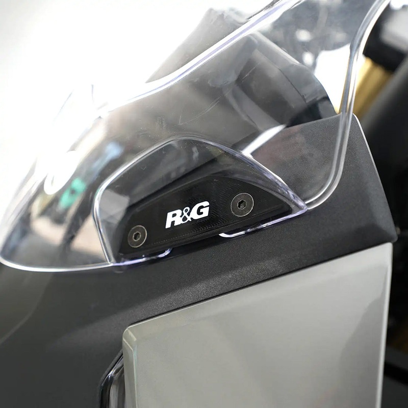 Mirror Blanking Plates for CFMoto 450SS/SR 23- R&G (MBP0042BK)