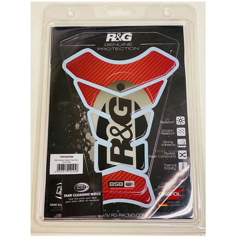 R&G Factory Carbon Tank Pad Ducati red R&G (TKPAD7DR)