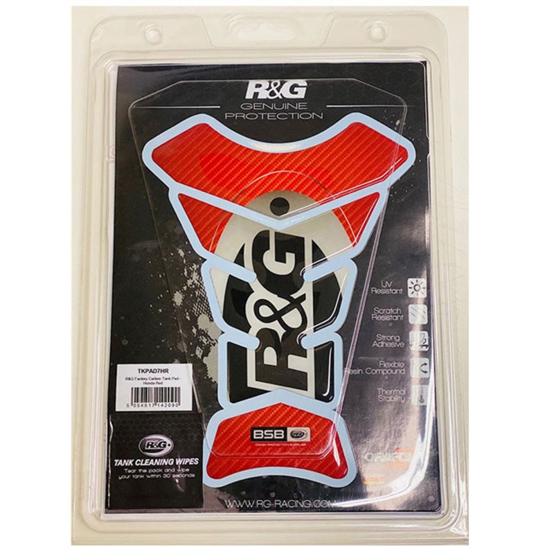 R&G Factory Carbon Tank Pad Honda red R&G (TKPAD7HR)