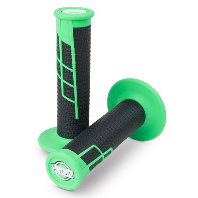 Lock On Grips 1/2 Waffle Neon Green/Black Protaper (PT021658)