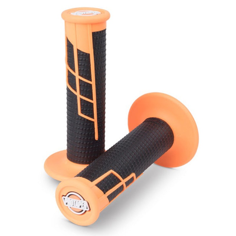 Lock On Grips 1/2 Waffle Neon Orange/Black Protaper (PT021661)