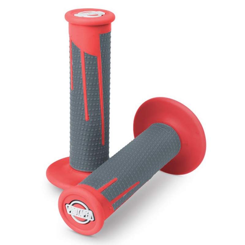 Lock On Grips Full Diamond Red/Dark Grey Protaper (PT021687)