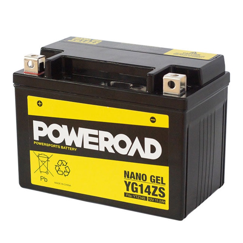 YG14-ZS Non-DG Nano Gel Battery Poweroad. Alt: YTZ14S ^ (CYG14ZS)