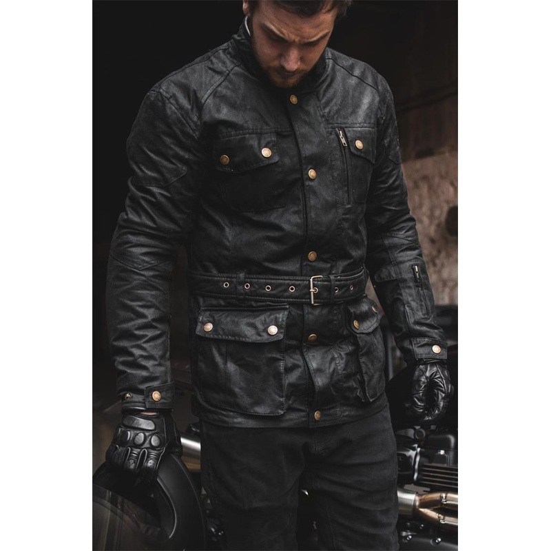 ** Merlin Atlow Traditional Wax Jacket Black - SALE