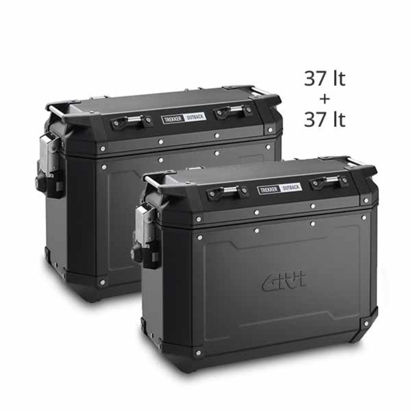 Givi Trekker Outback 37 lt Cam-Side Cases Black (pair)