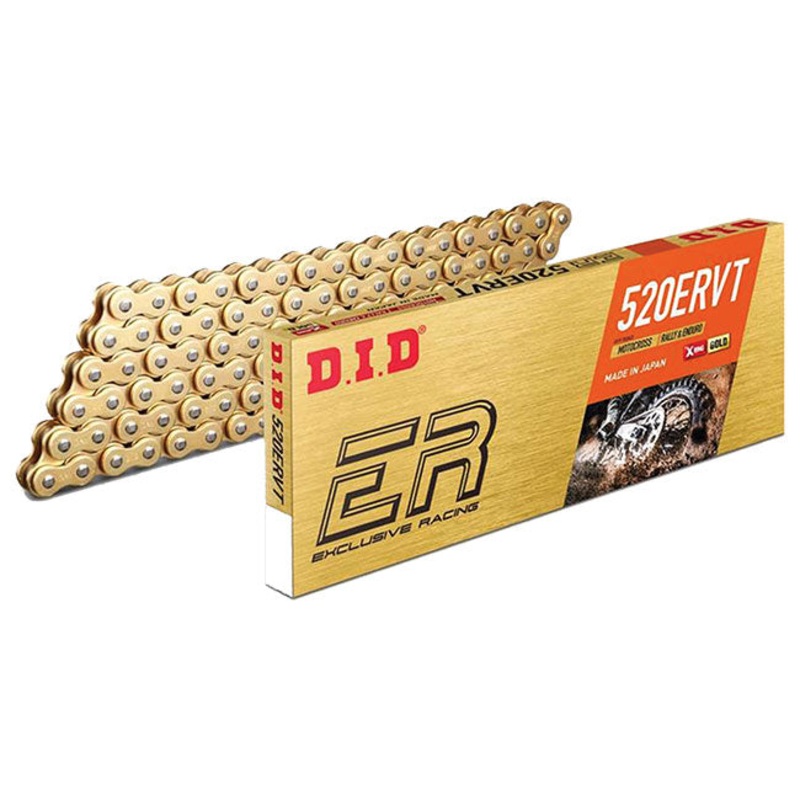 520ERVT x 118FB G&G X'Ring Narrow Enduro chain w/ FJ clip link DID (520ERVT118G)