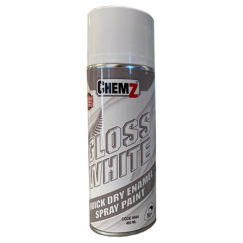 Chemz Enamel Paint Gloss White (400 ml)