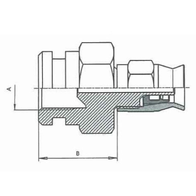 B & H Standard - Fixed female concave seat