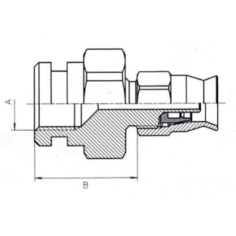 B & H Standard - Fixed female concave seat (clip fixing)