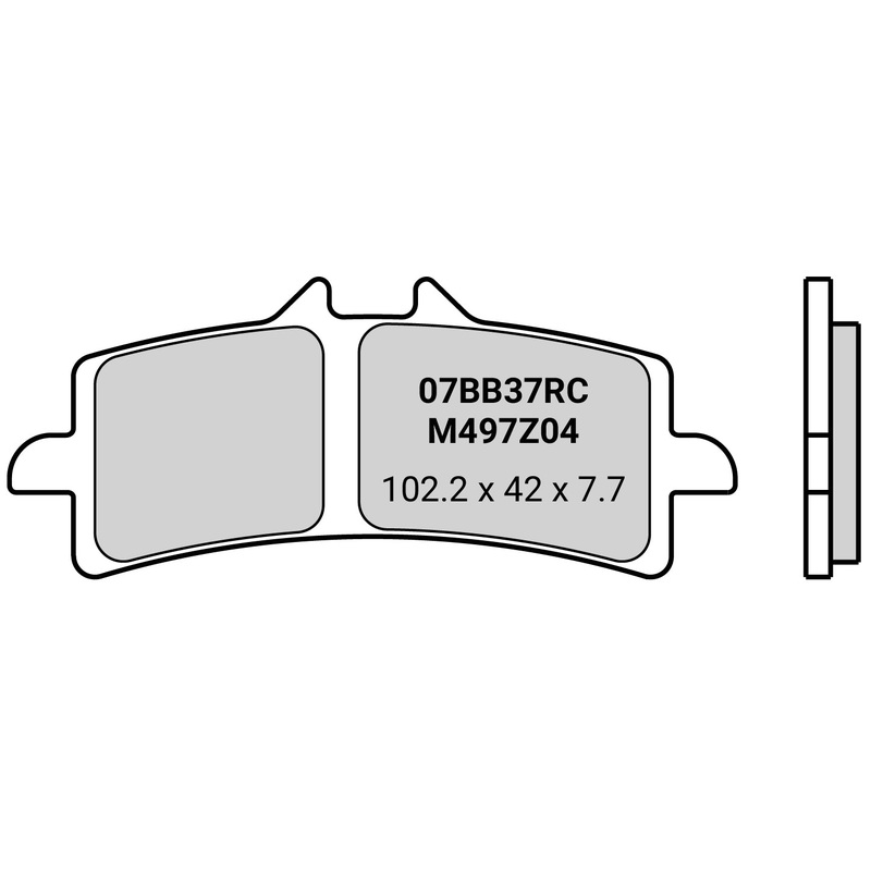 Brembo Z04 brake pads - 102.2 x 42 x 7.7
