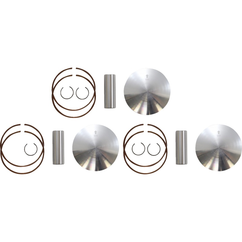 WOSSNER 0910-6303 K7013DA-3 Piston Kit for 2 Stroke Piston Kit - 80.86 mm - Arctic Cat