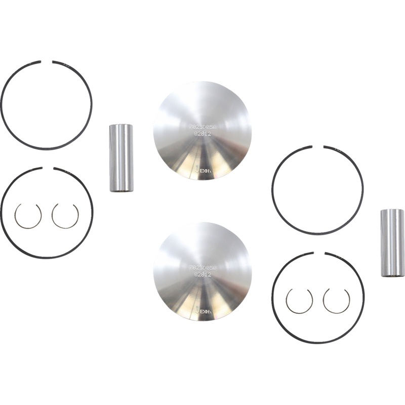 WOSSNER 0910-6357 K7025DA-2 Piston Kit for 2 Stroke Piston Kit - 74.68 mm - Yamaha