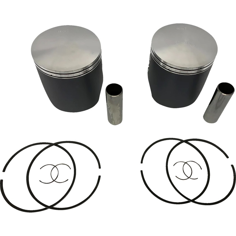 WOSSNER 0910-6674 K7081DA-2 Piston Kit Anodized 2 Stroke Piston Kit - 81.86 mm - Ski Doo 800 P-TEC Engine Type