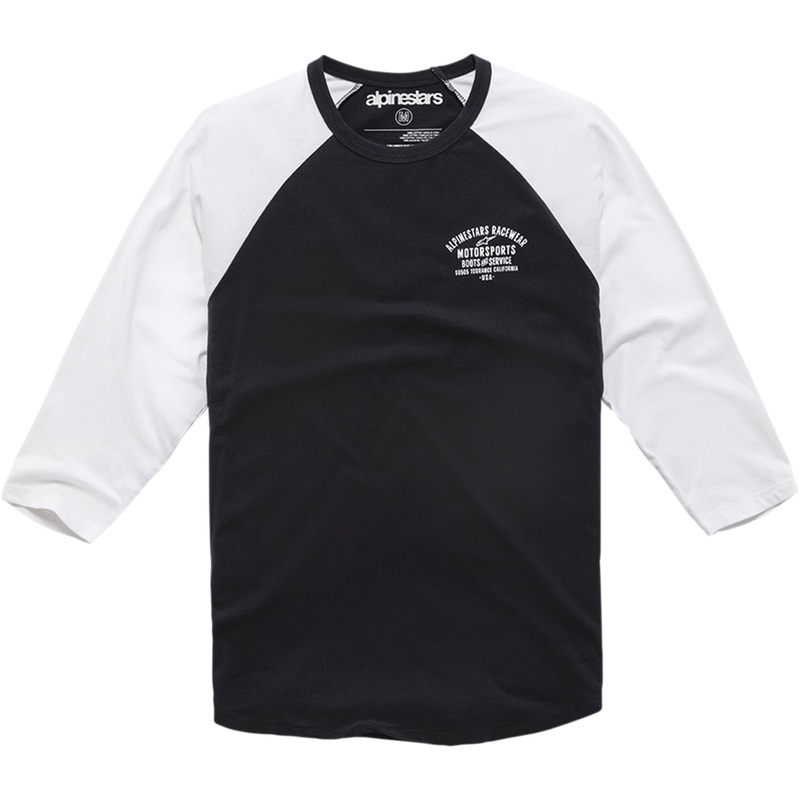 ALPINESTARS 3030-18910 1210710041020L Booted Raglan T-Shirt black/white - large