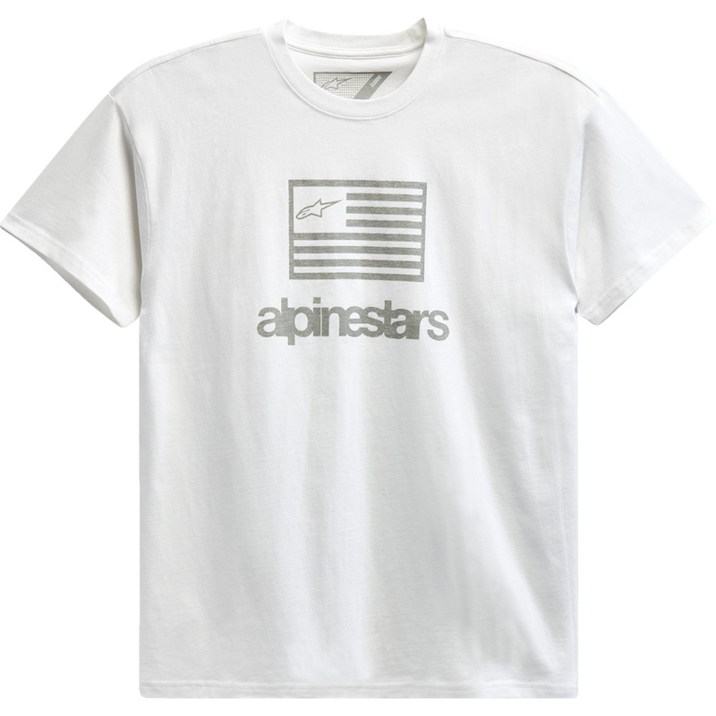 ALPINESTARS 3030-23147 12137262020L Flag T-Shirt white - large