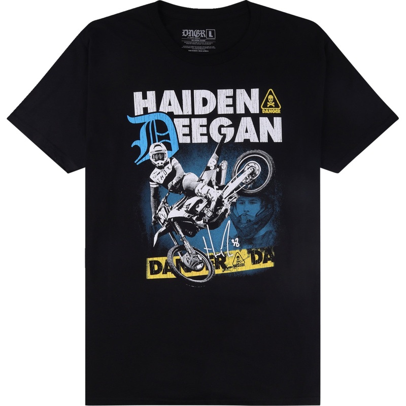 DEEGAN APPAREL 3030-24102 DMTSS3023BLKS Caution T-Shirt black - small
