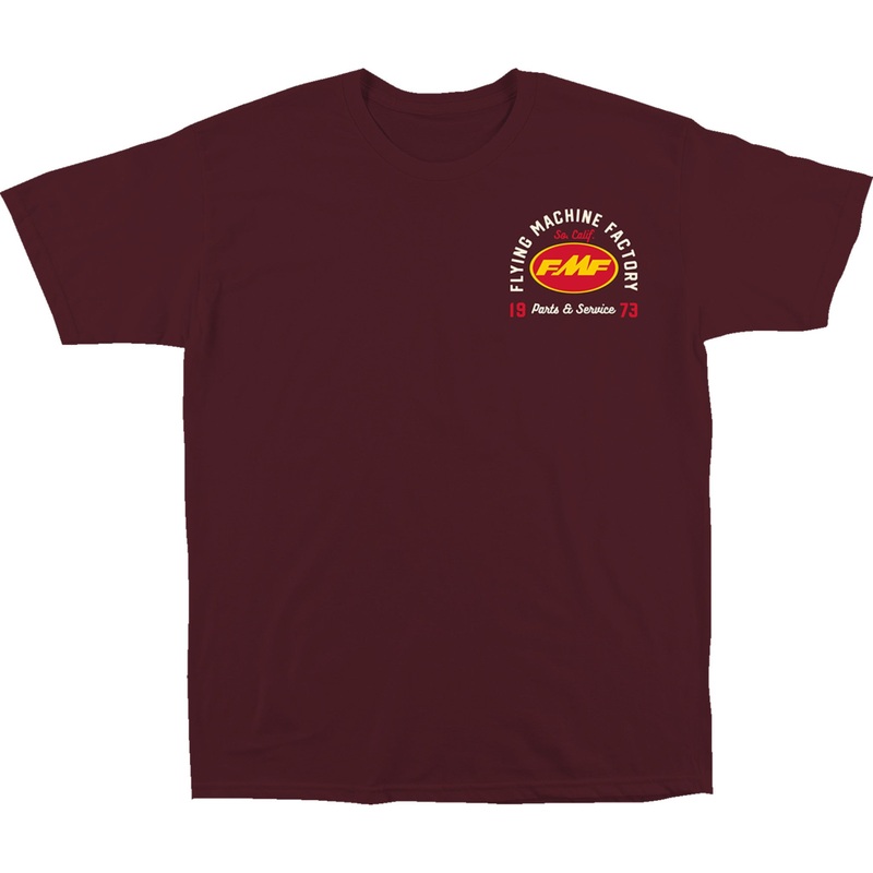 FMF 3030-24296 FA24118902MRNLG Exhaust Supply T-Shirt maroon - large