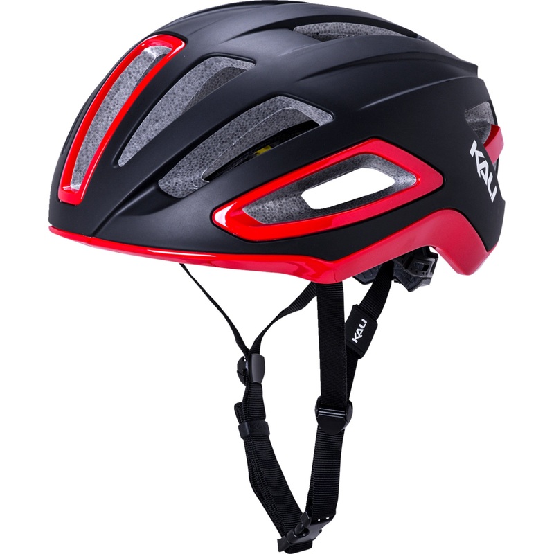 KALI 0151-0372 0240921126 Uno Solid Bicycle Helmet Uno Helmet - Matte Black/Red - S/M