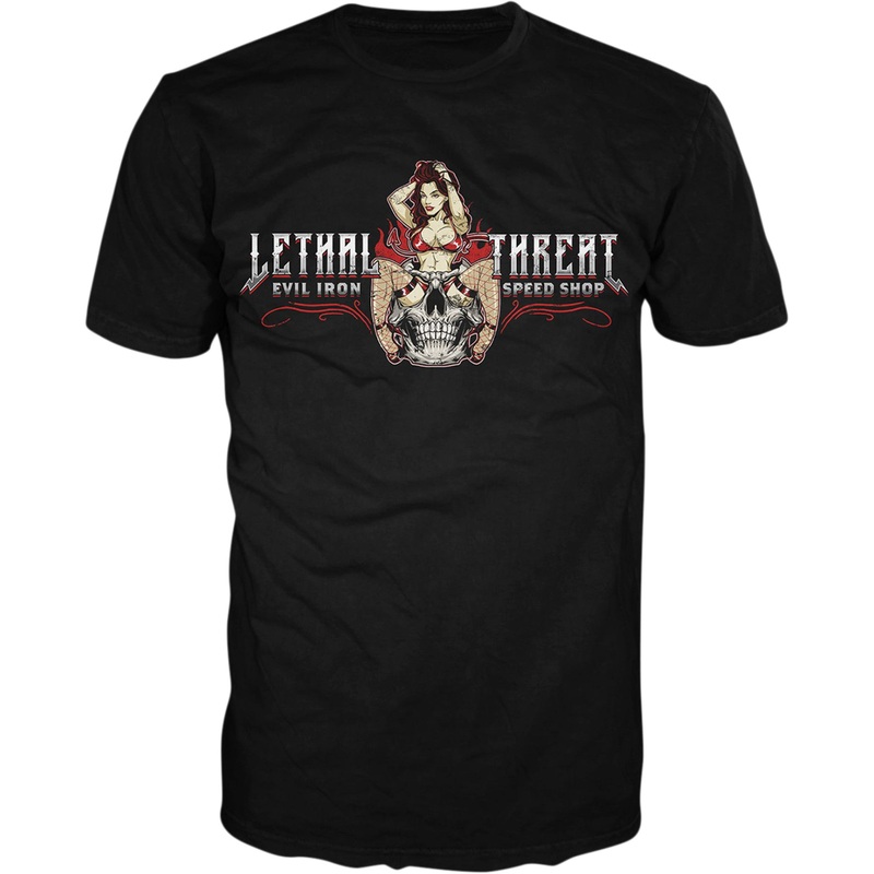 LETHAL THREAT 3030-21530 LT20893L Evil Iron T-Shirt black - large