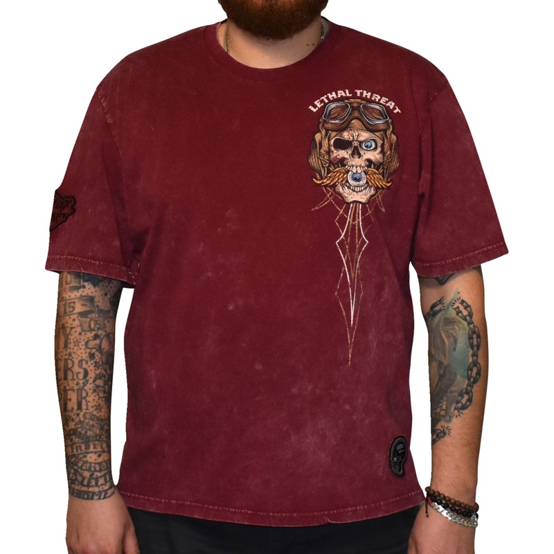 LETHAL THREAT 3030-22817 VV40179M Vintage Velocity Eye for an Eye T-Shirt red - medium