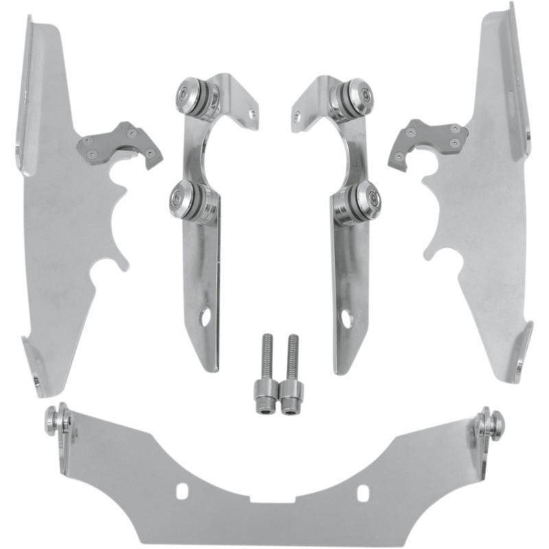 MEMPHIS SHADES 2321-0059 MEM8972 Fats/Slim Windshield Trigger-Lock Complete Mount Kit Fats/Slim Trigger Lock Mounting Kit - Deluxe/Sabre