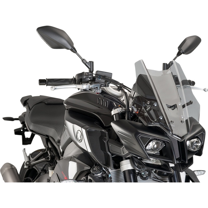 PUIG HI-TECH PARTS 2301-2660 8917H Z-Racing Windscreen Race Windscreen - 14-1/4" - Light Smoke - Yamaha