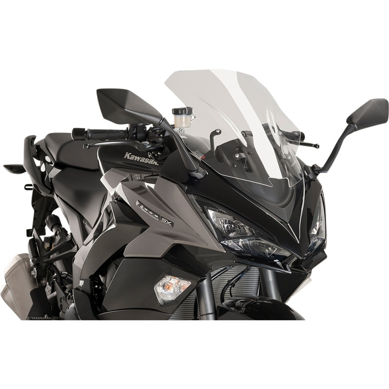 PUIG HI-TECH PARTS 2301-2696 9408W Z-Racing Windscreen Race Windscreen - 18-1/2" - Clear - Kawasaki