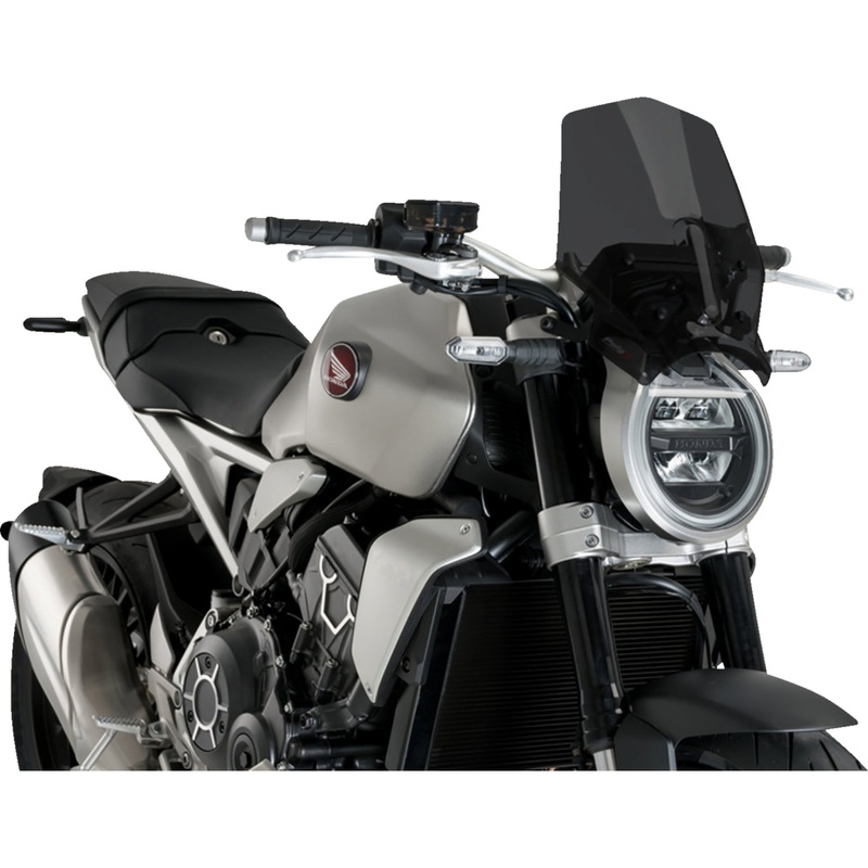 PUIG HI-TECH PARTS 2301-3140 20862F New Generation Sport Windshield 13-1/2" - dark smoke - cb1000r