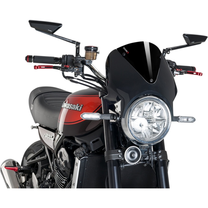 PUIG HI-TECH PARTS 2313-0249 003NN Vision Windshield Windscreen - Black/Black