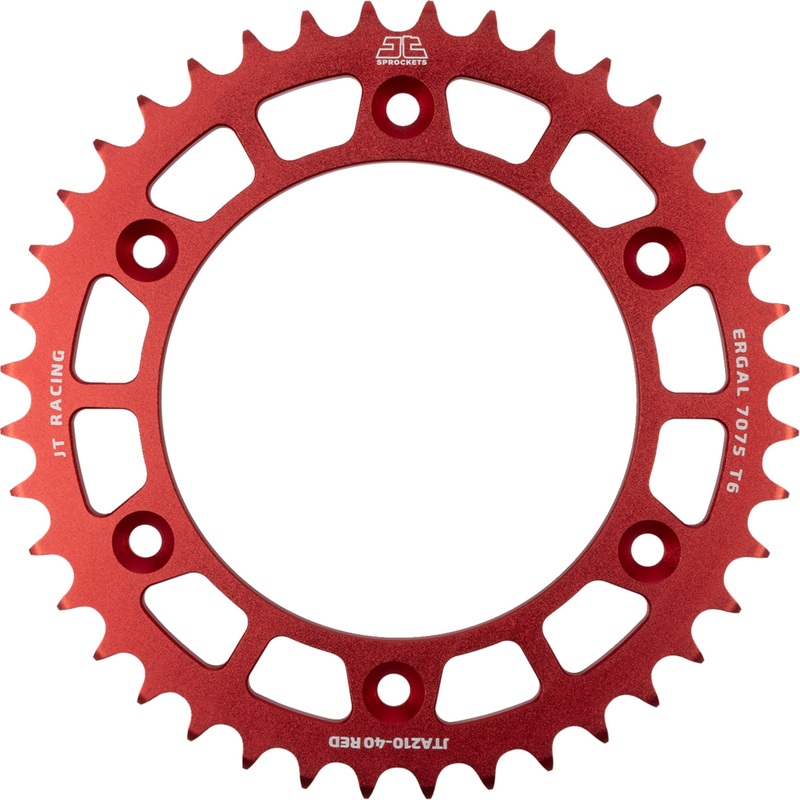 JT SPROCKETS 1211-2562 JTA210.40RED Rear Sprocket red - 40 tooth - honda