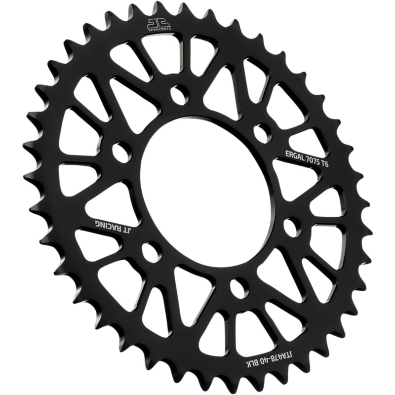 JT SPROCKETS 1211-2656 JTA478.40BLK RaceLite Aluminum Rear Sprocket Rear Sprocket - Kawasaki - Black - 40-Tooth