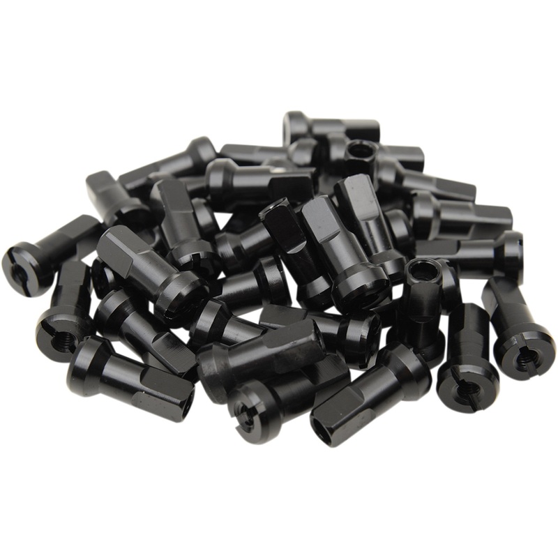 MOOSE OFFROAD 0211-0188 24-810 MX1 Billet Spoke Nipples Spoke Nipples - MX1 - Black - 8 Gauge - Set