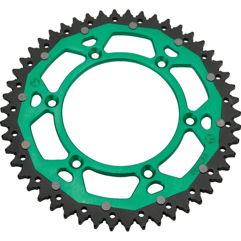 MOOSE OFFROAD 1210-1495 1210-460-50-15X Dual Sprocket green - 50 tooth