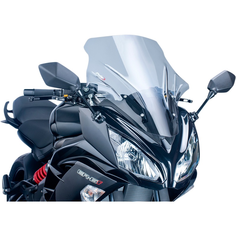 PUIG HI-TECH PARTS 2301-2343 5998H Z-Racing Windscreen Race Windscreen - 21-1/4" - Smoke - Ninja 650