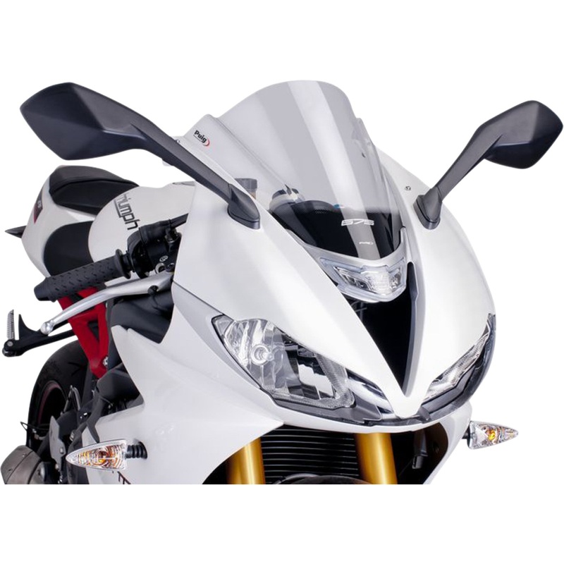 PUIG HI-TECH PARTS 2301-2621 6498W Z-Racing Windscreen Race Windscreen - 15-3/8" - Clear - Triumph