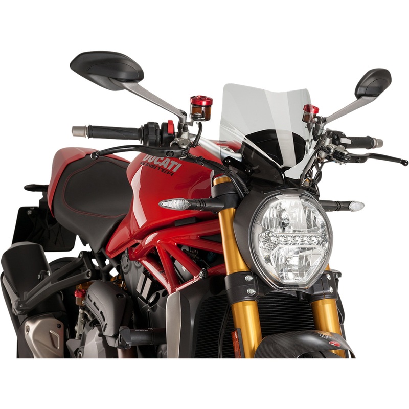 PUIG HI-TECH PARTS 2301-2626 7013W New Generation Windscreen 10-5/8" - clear - monster