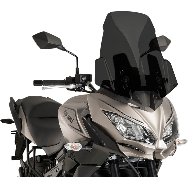 PUIG HI-TECH PARTS 2301-2697 9421F Z-Racing Windscreen Race Windscreen - 19-3/4" - Dark Smoke - Kawasaki