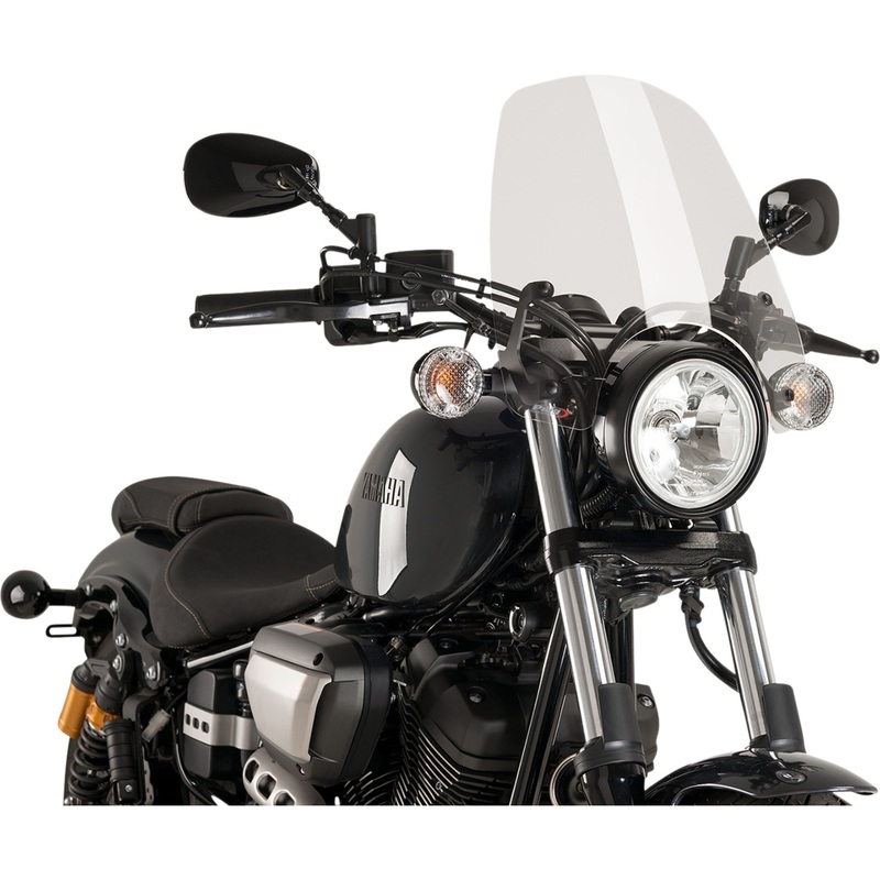 PUIG HI-TECH PARTS 2301-2717 9438W Naked New Generation Windshield Touring Naked New Generation Windscreen - 18-7/8" - Clear - Yamaha