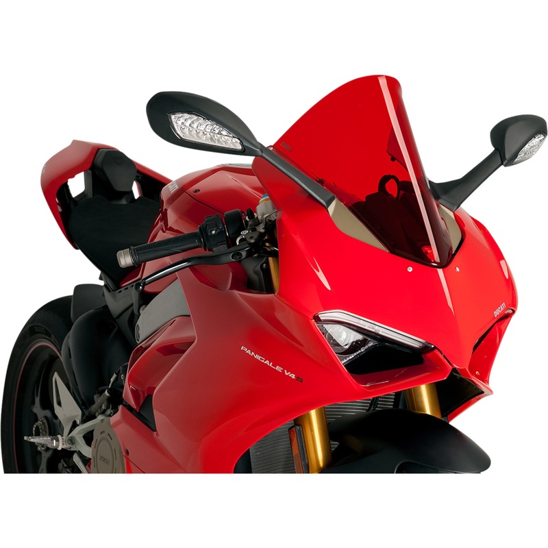 PUIG HI-TECH PARTS 2301-2762 9690R Z-Racing Windscreen Race Windscreen - 15-3/4" - Red - Ducati
