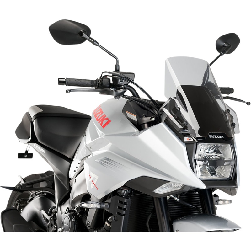 PUIG HI-TECH PARTS 2301-2972 3737H Z-Racing Windscreen Race Windscreen - 13" - Smoke - YZF-R3