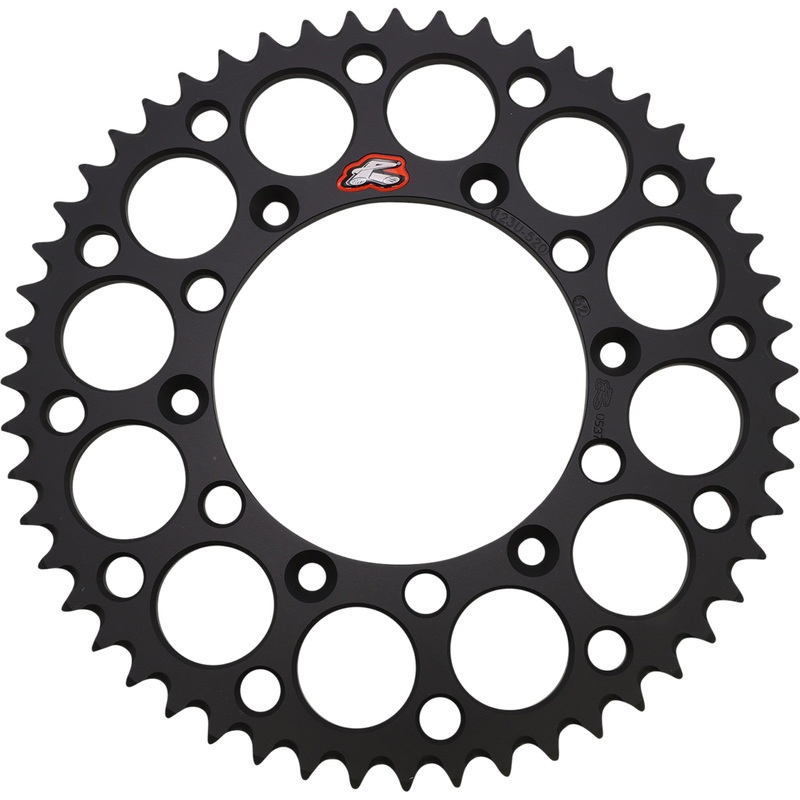 RENTHAL 1211-0024 123U-520-52GYBK Rear Sprocket Sprocket - Suzuki - Black - 52 Tooth