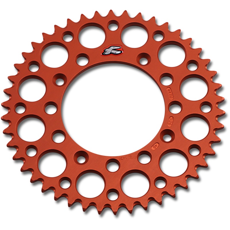 RENTHAL 1211-2487 441U-520-46GPOR Rear Sprocket orange - 46 tooth
