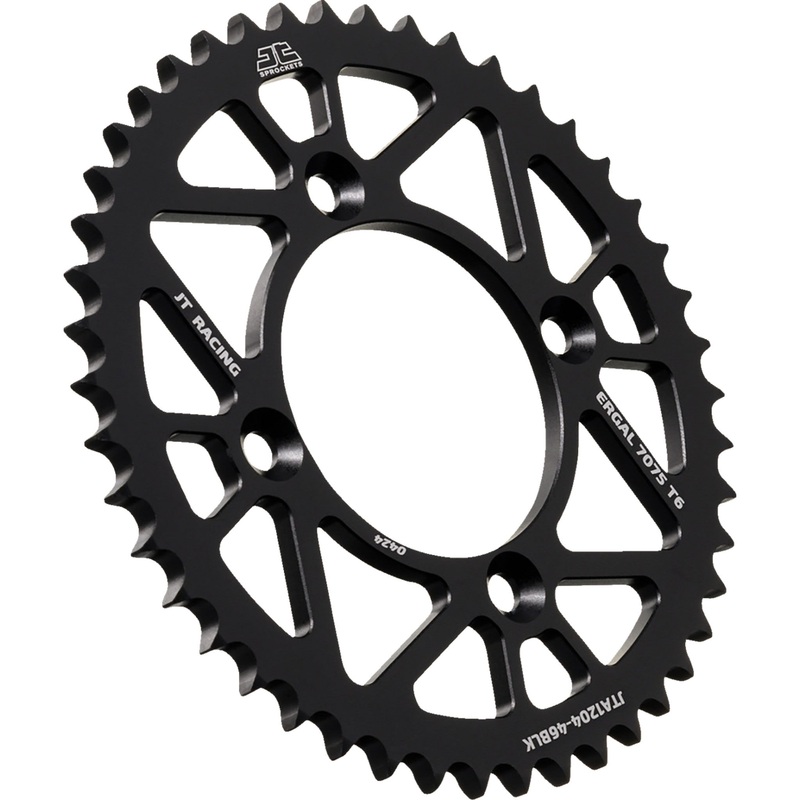JT SPROCKETS 1211-2810 JTA1204.46BLK Aluminum Rear Sprockets Rear Sprocket - Aluminum - 46 Tooth - Black - CRF 125F