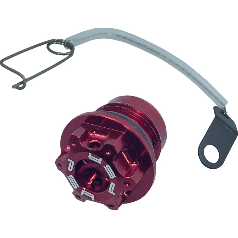 PSR 0950-0456 00-01312-24 Oil Filler Cap Kit Oil Cap Kit - Red - M22 x 1.5 - BMW/Ducati