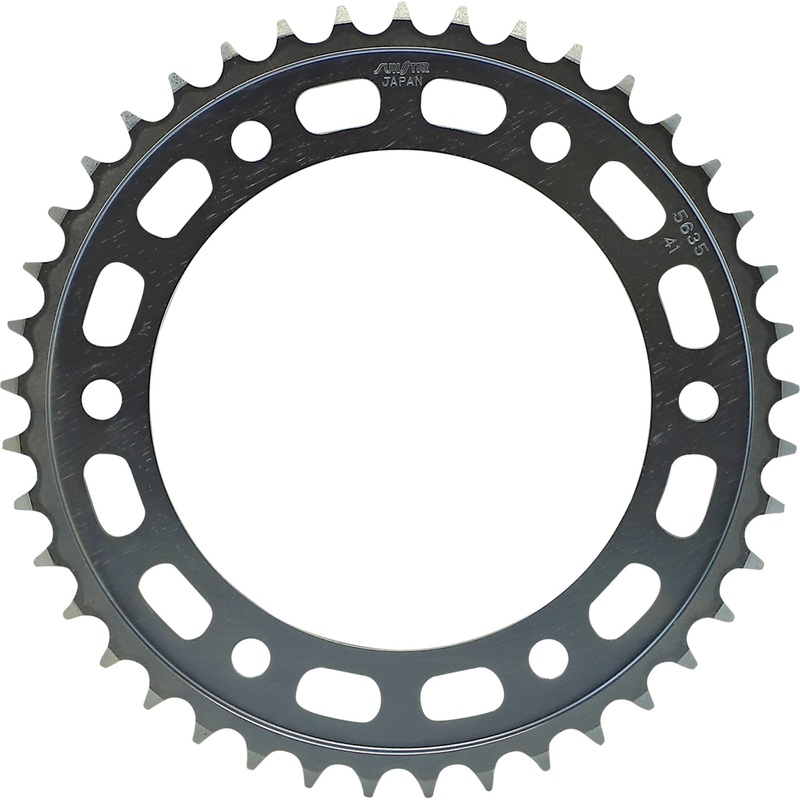 SUNSTAR SPROCKETS 1210-0204 2-563541 Steel Sprocket Steel Rear Sprocket - 41 Tooth - Honda