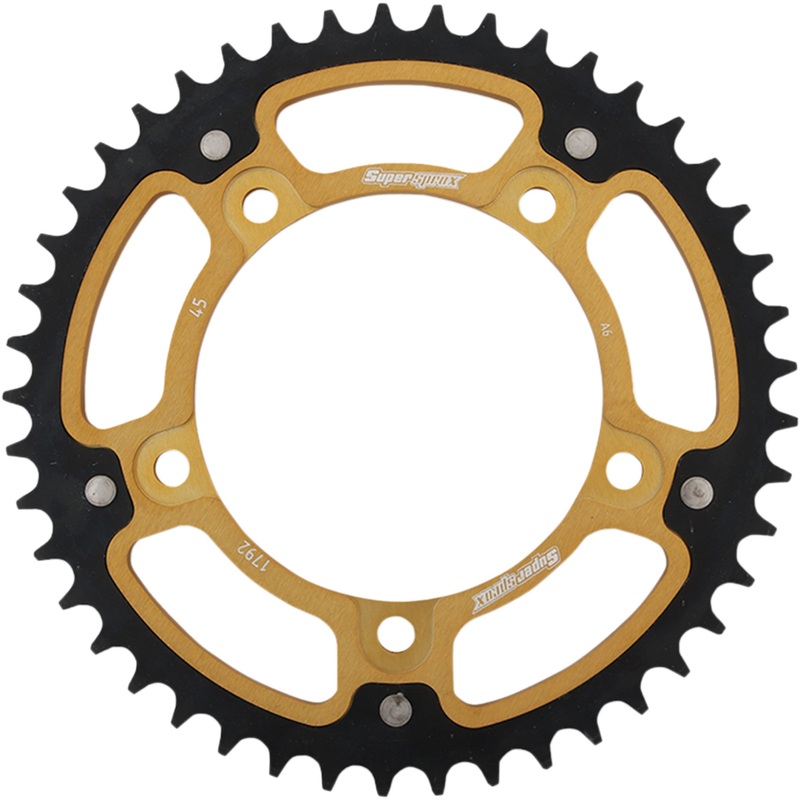 SUPERSPROX 1210-1958 RST-1792-45-GLD Stealth Rear Sprocket 45 tooth - gold - suzuki/triumph