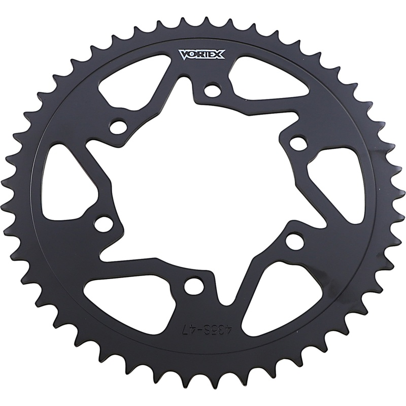 VORTEX 1210-0539 435S-47 Steel Sprocket Rear Sprocket - 47 Tooth - Kawasaki/Suzuki/Yamaha
