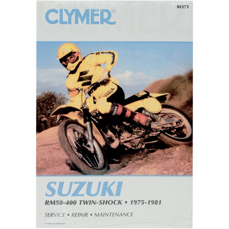 CLYMER M371 CM371 Motorcycle Repair Manual  Suzuki Manual - Suzuki RM50-400 Twin Shock